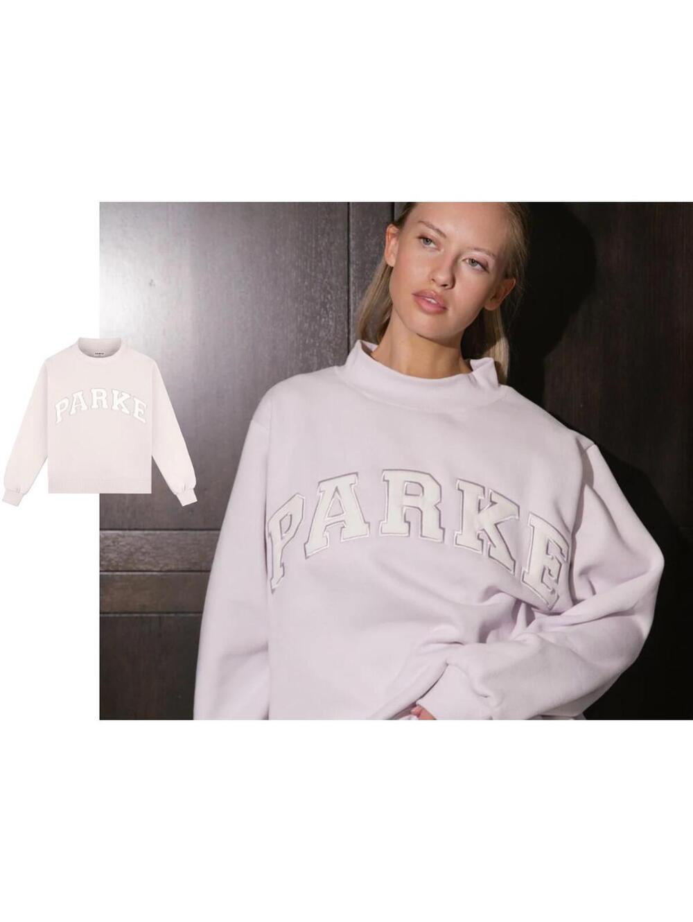 Parke Varsity Mockneck Lilac + White / SOLD OUT / S/M